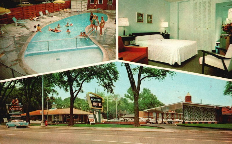 Monterey Motel - Old Postcard (newer photo)